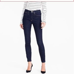 J. Crew 9” High Rise Toothpick Jean Classic Rinse